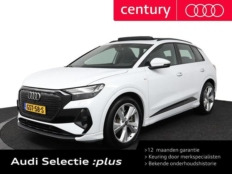 Wit Occasion 2024 Audi Q4 e-tron S-Line SUV | € 44.850 (Eerlijke prijs) - Afbeelding 1/4