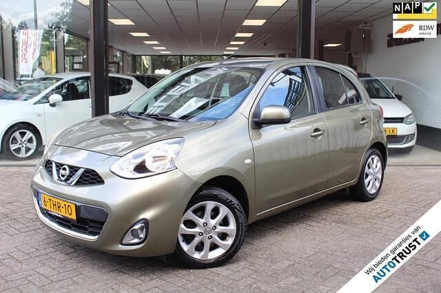 Grijs Gebruikt 2014 Nissan Micra S Hatchback | € 6.740 (Eerlijke prijs) - Afbeelding 1/4