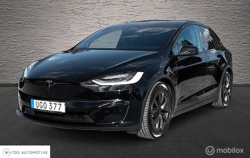 Zwart Gebruikt 2023 Tesla Model X Plaid SUV | € 79.950 - Afbeelding 1/4