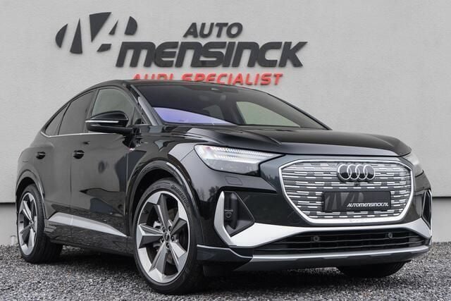 Zwart, metallic lak Gebruikt 2021 Audi Q4 Sportback e-tron S-Line SUV | € 47.950 - Afbeelding 1/4