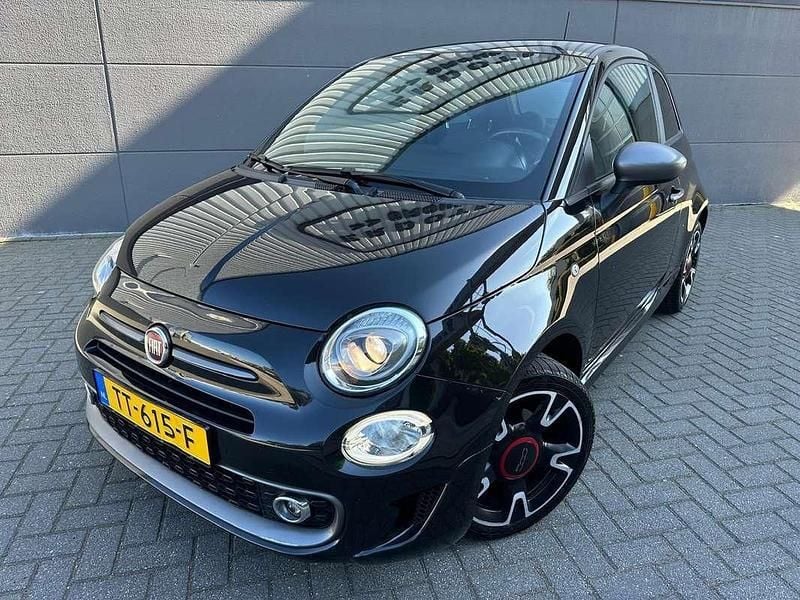 Zwart Gebruikt 2018 Fiat 500 Hatchback | € 8.500 (Goede deal) - Afbeelding 1/4