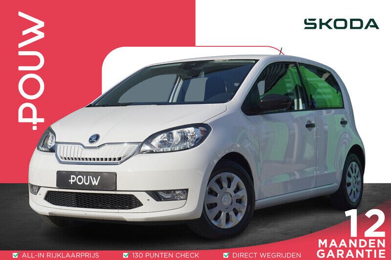 Wit Gebruikt 2020 Skoda Citigo-e IV Ambition Hatchback | € 10.450 (Eerlijke prijs) - Afbeelding 1/4