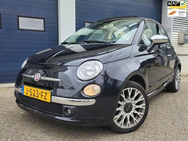 Zwart Gebruikt 2013 Fiat 500C Lounge Cabriolet | € 6.950 (Eerlijke prijs) - Afbeelding 1/4