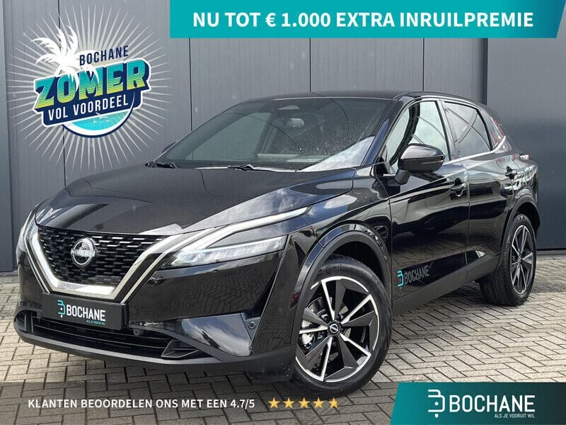 Zwart Gebruikt 2024 Nissan Qashqai Tekna SUV | € 33.695 (Eerlijke prijs) - Afbeelding 1/4