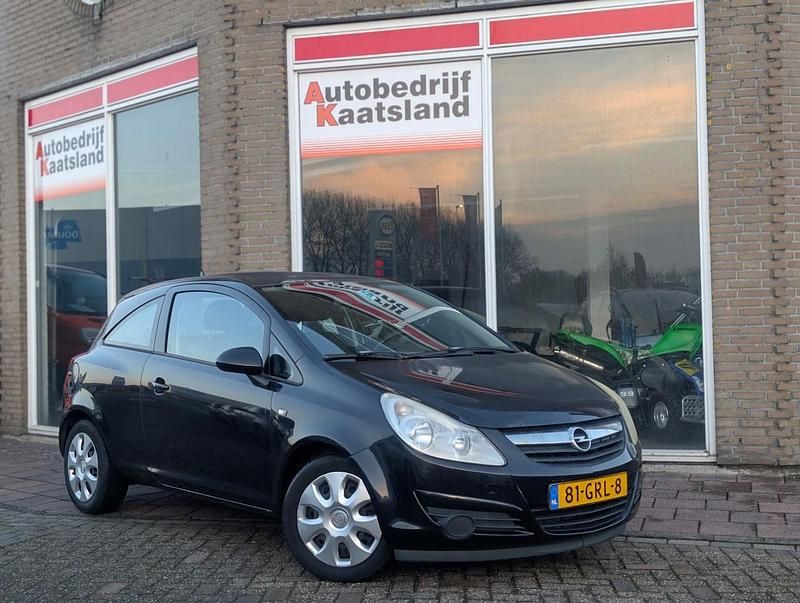 Zwart Occasion 2008 Opel Corsa Business Hatchback | € 1.248 (Goede deal) - Afbeelding 1/4