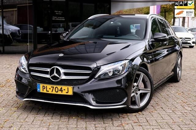 Zwart Gebruikt 2017 Mercedes C200 Business Stationwagen | € 14.950 (Goede deal) - Afbeelding 1/4