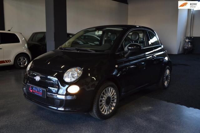 Zwart Gebruikt 2012 Fiat 500 Lounge Hatchback | € 5.999 (Eerlijke prijs) - Afbeelding 1/4