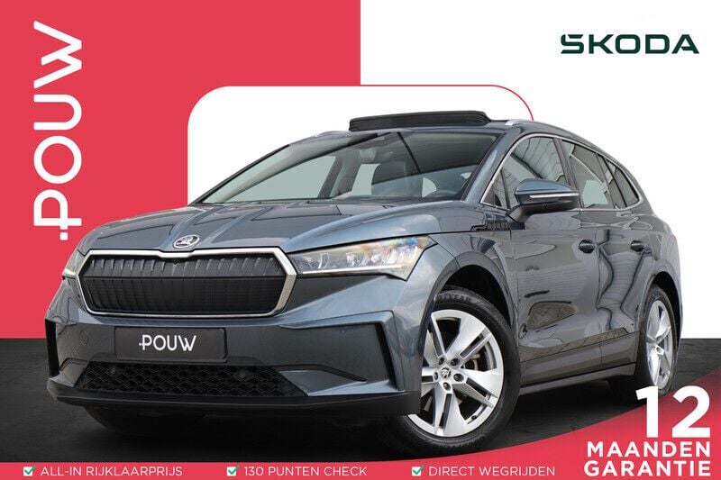 Grijs Gebruikt 2021 Skoda Enyaq iV SUV | € 25.950 (Eerlijke prijs) - Afbeelding 1/4