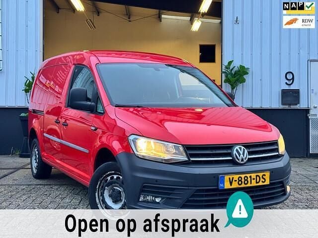 Rood (metallic) Occasion 2017 VW Caddy Maxi Highline MPV | € 11.950 (Eerlijke prijs) - Afbeelding 1/4