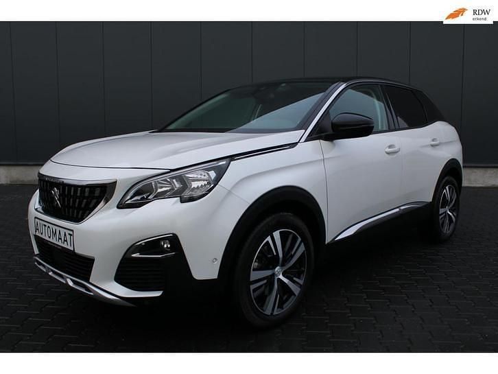 Wit (metallic) Occasion 2019 Peugeot 3008 Allure SUV | € 14.899 (Super prijs) - Afbeelding 1/4