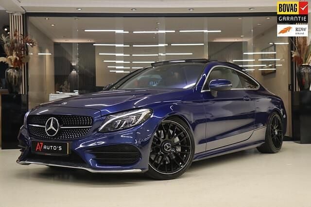 Blauw Gebruikt 2016 Mercedes C300 Prestige Coupé | € 29.950 (Eerlijke prijs) - Afbeelding 1/4