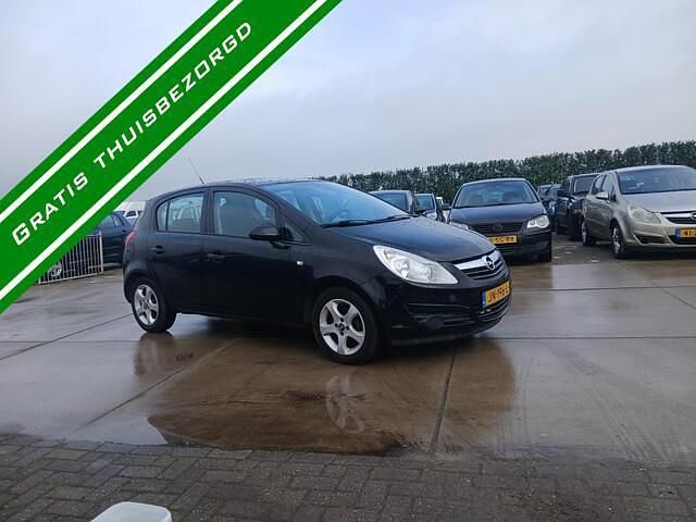 Zwart Occasion 2008 Opel Corsa Hatchback | € 1.649 (Super prijs) - Afbeelding 1/4
