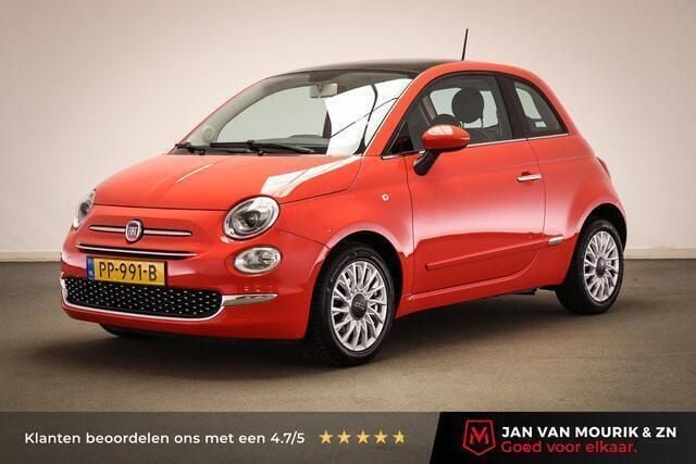 Rood Gebruikt 2017 Fiat 500 Lounge Hatchback | € 9.445 (Eerlijke prijs) - Afbeelding 1/4