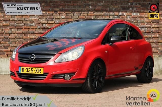 Rood Gebruikt 2010 Opel Corsa Hatchback | € 4.495 (Eerlijke prijs) - Afbeelding 1/4