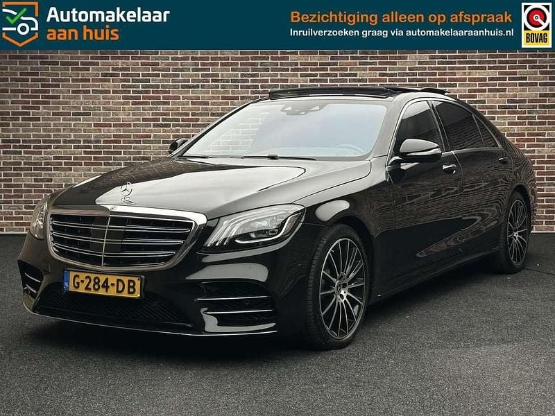 Zwart Gebruikt 2019 Mercedes S560 Premium Plus Sedan | € 59.995 - Afbeelding 1/4