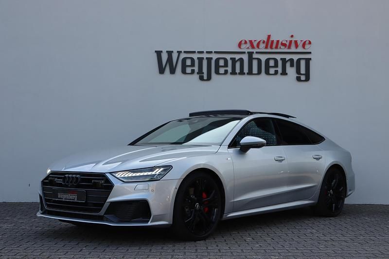 Grijs, metallic lak Gebruikt 2018 Audi A7 Sportback S-Line Hatchback | € 49.450 - Afbeelding 1/4