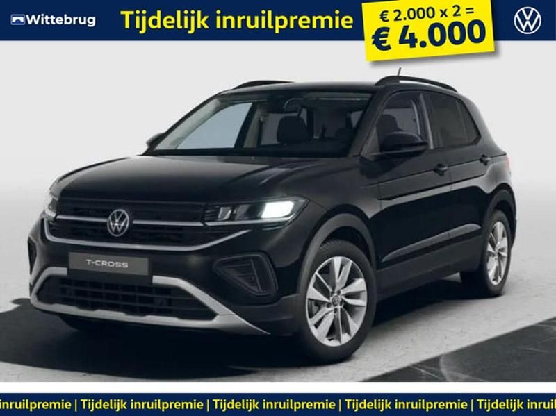 Zwart (parellak) Nieuw 2025 VW T-Cross Edition SUV | € 37.695 (Goede deal) - Afbeelding 1/4
