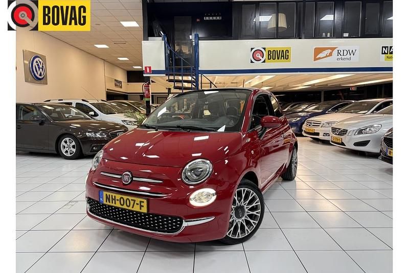 Rood Occasion 2017 Fiat 500 Lounge Hatchback | € 8.150 - Afbeelding 1/4