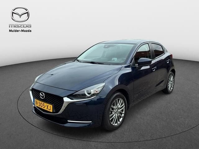 Blauw Gebruikt 2022 Mazda 2 Luxury Hatchback | € 18.450 (Eerlijke prijs) - Afbeelding 1/4