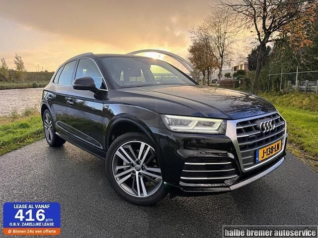 Zwart Occasion 2017 Audi Q5 S-Line SUV | € 24.950 (Eerlijke prijs) - Afbeelding 1/4