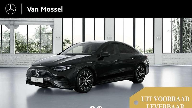 Zwart Nieuw 2025 Mercedes 250 AMG line Sedan | € 59.886 (Eerlijke prijs) - Afbeelding 1/4