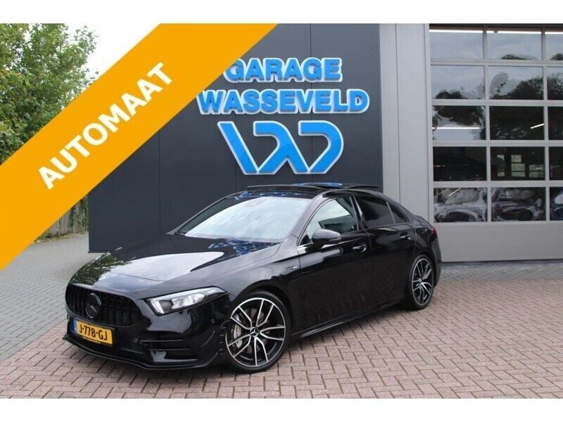 Zwart Gebruikt 2019 Mercedes A35 AMG Sedan | € 40.950 (Eerlijke prijs) - Afbeelding 1/4