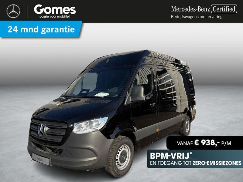 Zwart Nieuw 2024 Mercedes Sprinter Van | € 49.000 - Afbeelding 1/4