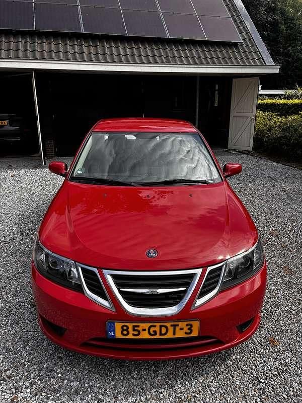 Rood Gebruikt 2008 Saab 9-3 Linear Sedan | € 7.250 (Iets duurder) - Afbeelding 1/4