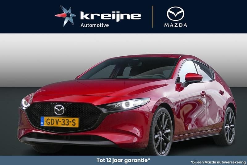 Rood Occasion 2024 Mazda 3 Exclusive-Line Hatchback | € 33.925 (Iets duurder) - Afbeelding 1/4