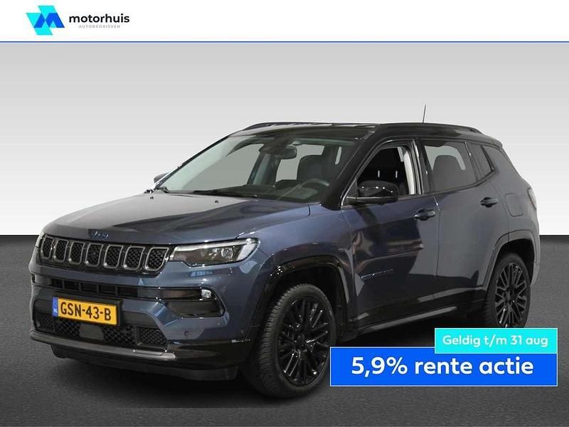 Blauw, metallic lak Gebruikt 2023 Jeep Compass SUV | € 28.970 (Iets duurder) - Afbeelding 1/4