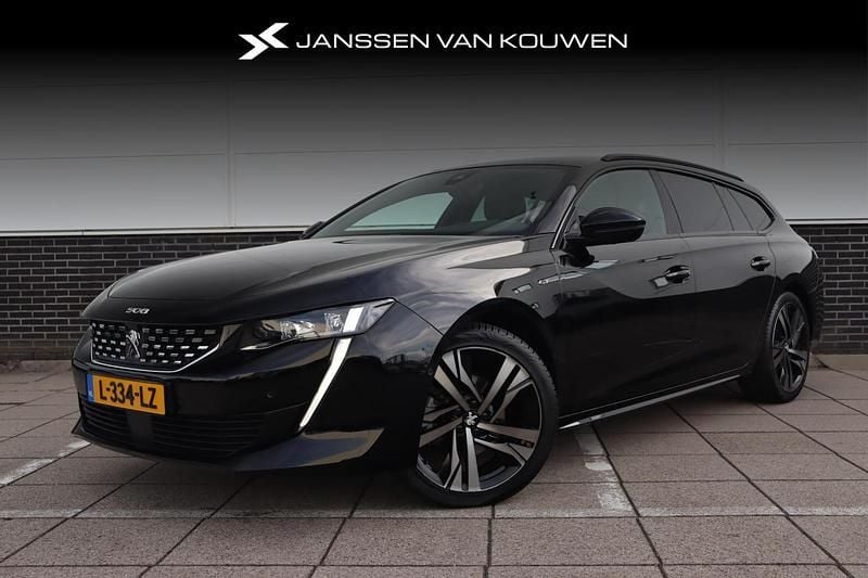 Zwart Gebruikt 2021 Peugeot 508 SW GT Stationwagen | € 26.895 - Afbeelding 1/4