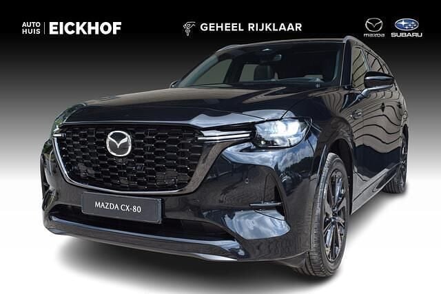 Zwart Nieuw 2025 Mazda CX-80 Homura-Line SUV | € 67.950 (Eerlijke prijs) - Afbeelding 1/4