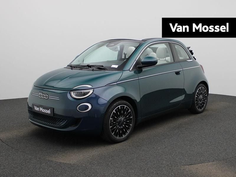 Groen Gebruikt 2023 Fiat 500e La Prima Cabriolet | € 24.400 (Eerlijke prijs) - Afbeelding 1/4