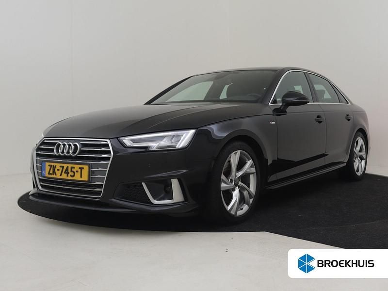 Zwart Occasion 2019 Audi A4 S-Line Sedan | € 24.895 - Afbeelding 1/4