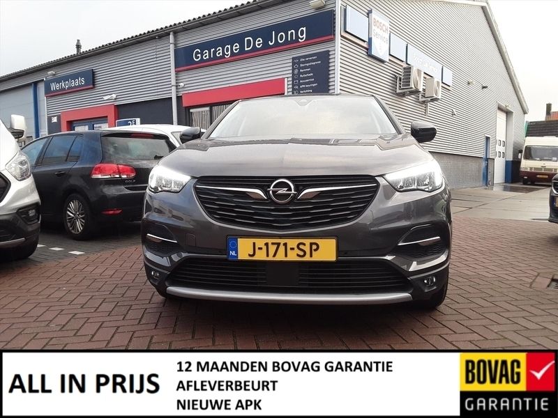 Grijs Gebruikt 2020 Opel Grandland X Innovation SUV | € 19.450 (Eerlijke prijs) - Afbeelding 1/4
