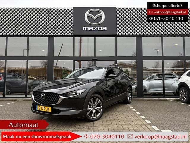Jet black mica (donker zwart) Occasion 2019 Mazda CX-30 Luxury SUV | € 22.950 (Eerlijke prijs) - Afbeelding 1/4