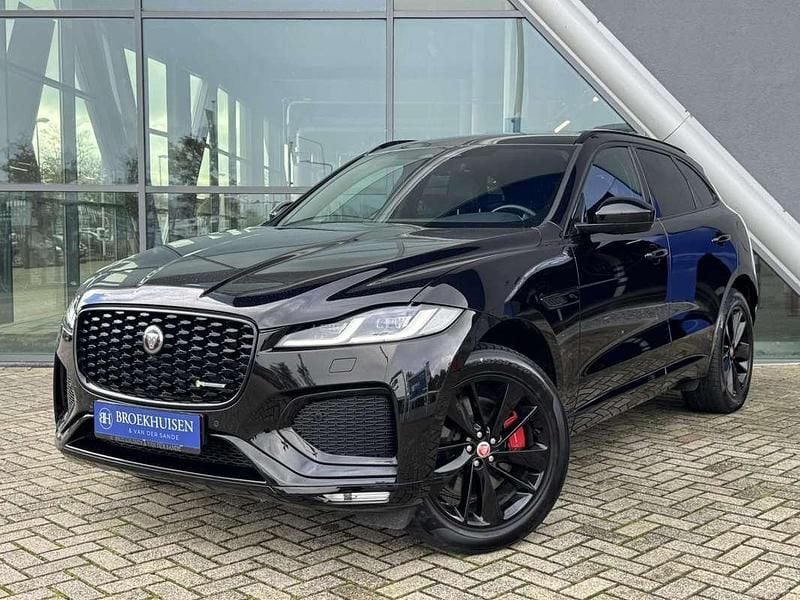 Zwart (metallic) Gebruikt 2022 Jaguar F-Pace R-Dynamic SUV | € 41.950 - Afbeelding 1/4