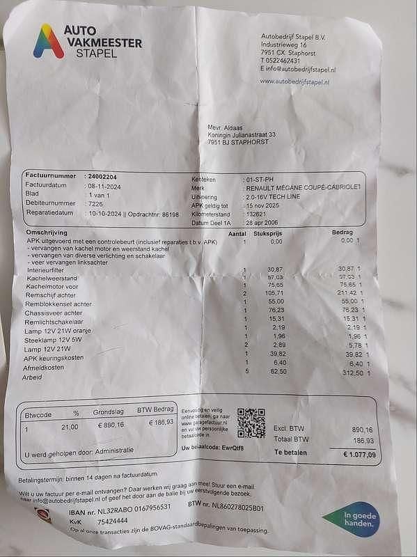 Gebruikt 2006 Renault Mégane Cabriolet Dynamique Cabriolet | € 2.800 (Eerlijke prijs) - Afbeelding 1/4