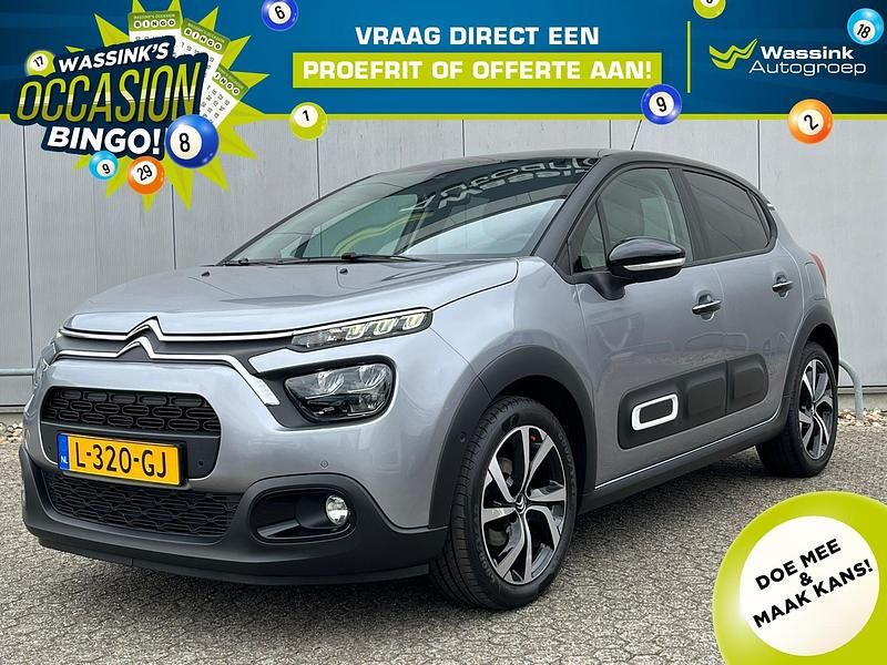 Grijs (metallic) Gebruikt 2021 Citroën C3 Shine Hatchback | € 10.950 (Goede deal) - Afbeelding 1/4