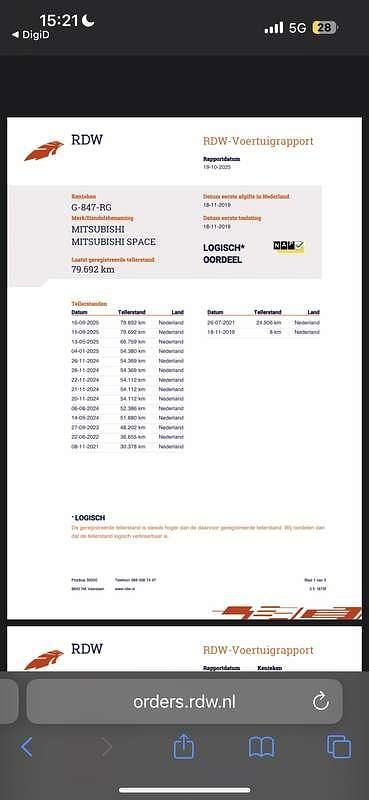 Occasion Mitsubishi Space Star 80 PK (58 kW) 2019 Grijs Hatchback