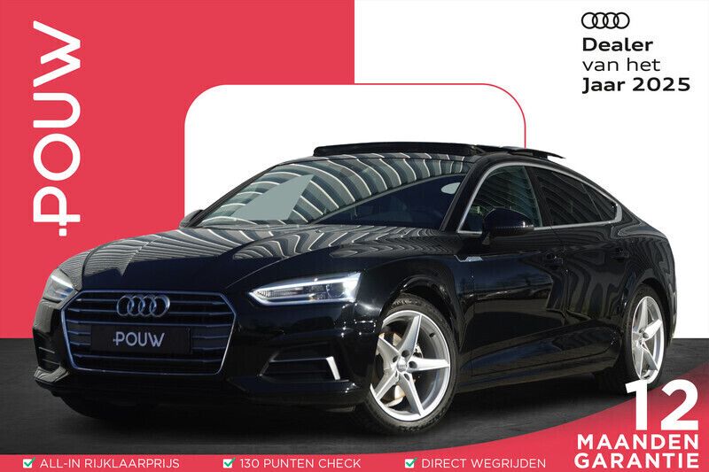 Zwart Gebruikt 2017 Audi A5 Sportback Sport Hatchback | € 26.900 (Eerlijke prijs) - Afbeelding 1/4