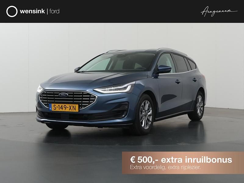 Blauw Occasion 2023 Ford Focus Titanium Stationwagen | € 18.730 (Super prijs) - Afbeelding 1/4
