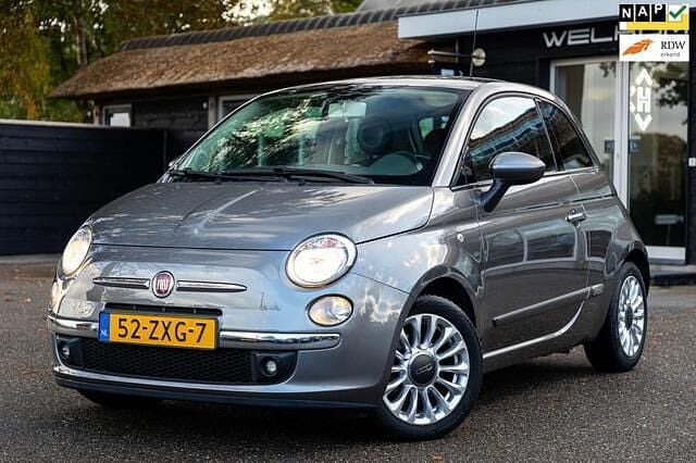 Grijs Gebruikt 2013 Fiat 500 Lounge Hatchback | € 5.350 (Eerlijke prijs) - Afbeelding 1/4