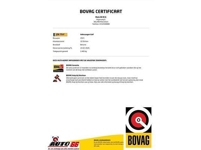 Occasion VW Golf VIII Style 131 PK (96 kW) 2023 Geel Hatchback