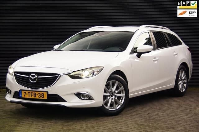 Wit Gebruikt 2014 Mazda 6 Edition Stationwagen | € 10.900 (Super prijs) - Afbeelding 1/4