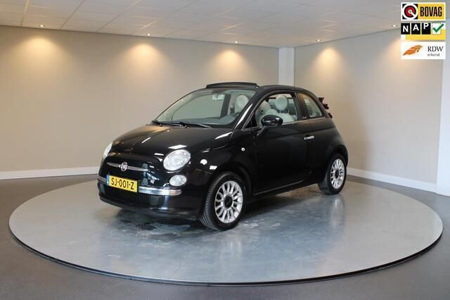 Zwart Gebruikt 2010 Fiat 500C Lounge Cabriolet | € 7.240 (Iets duurder) - Afbeelding 1/4