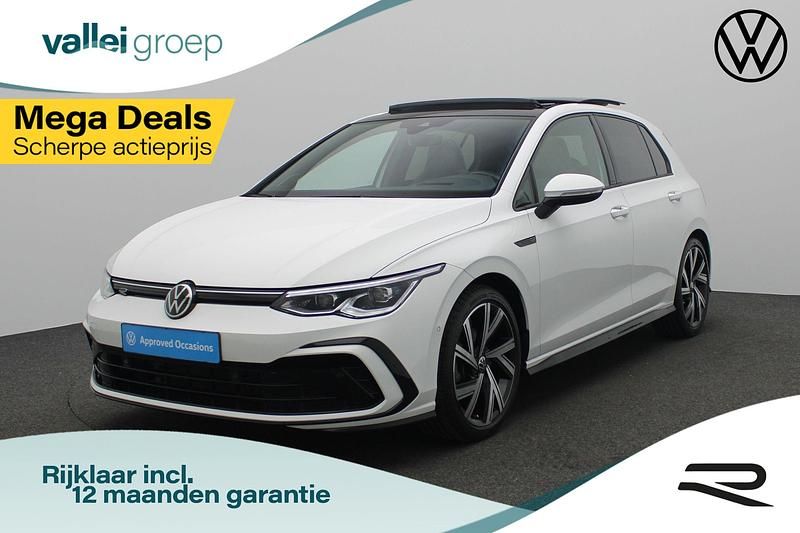 Wit Gebruikt 2021 VW Golf VIII R-line Hatchback | € 29.400 (Eerlijke prijs) - Afbeelding 1/4