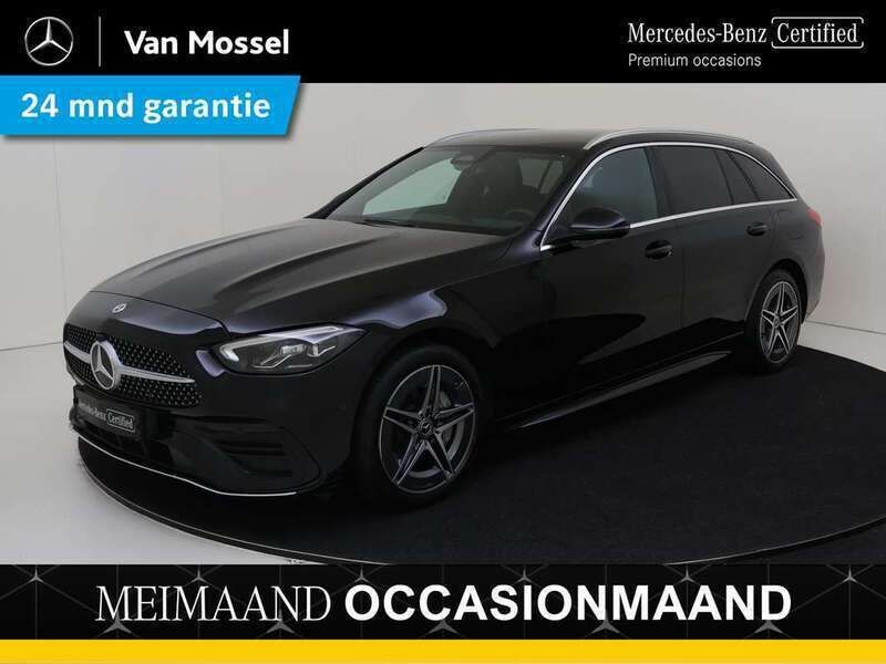 Zwart, metallic lak Gebruikt 2023 Mercedes C300e AMG line Stationwagen | € 44.495 (Goede deal) - Afbeelding 1/4