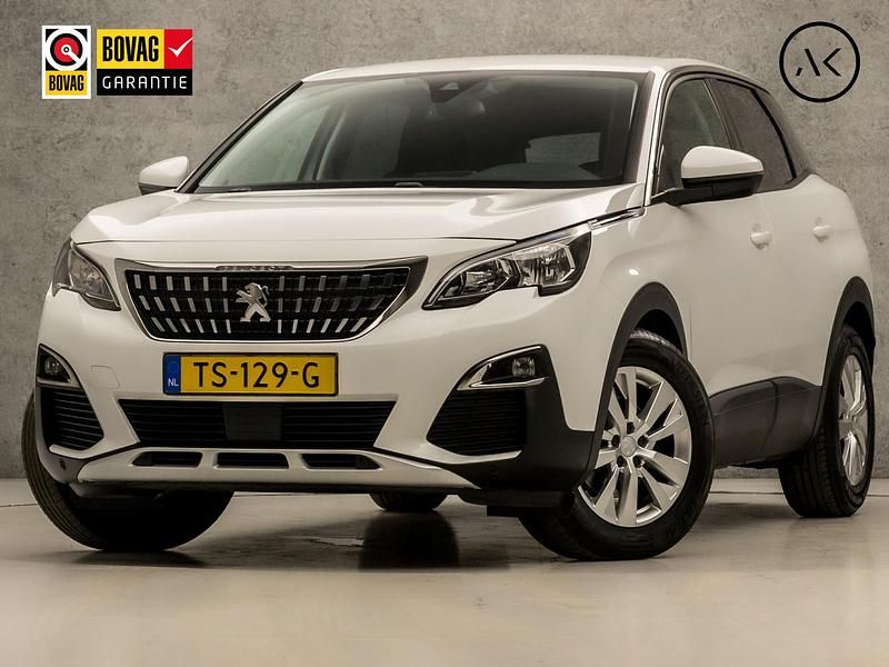 Wit Gebruikt 2018 Peugeot 3008 Sport SUV | € 12.945 (Eerlijke prijs) - Afbeelding 1/4