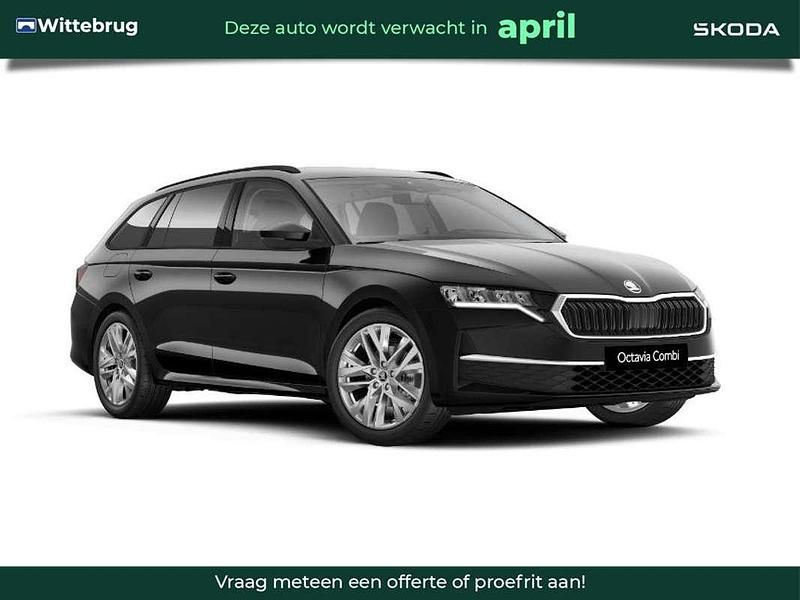 Zwart Nieuw 2025 Skoda Octavia Business Line Stationwagen | € 44.015 (Eerlijke prijs) - Afbeelding 1/4